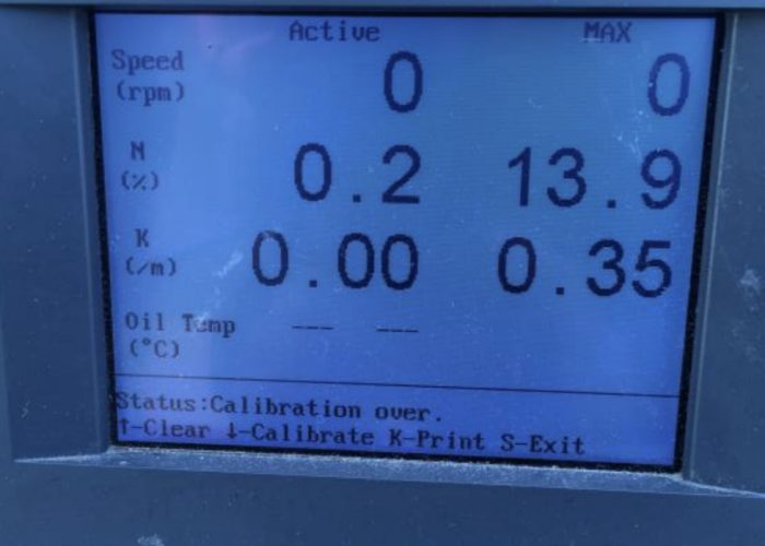 Avgasvärden innan carbon cleaning