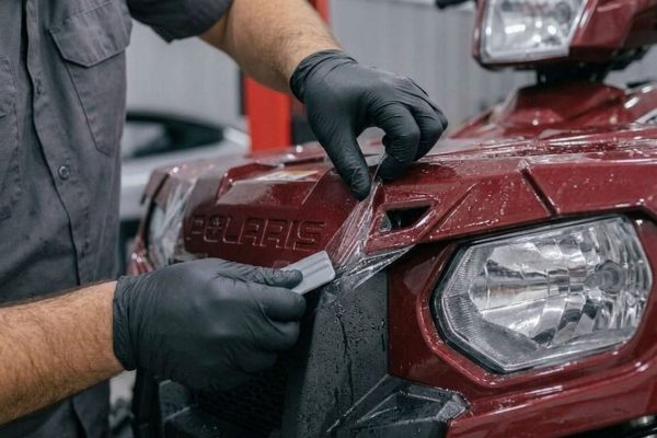 Foliering av en fyrhjuling