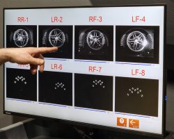 Hjulinställning på datorskärm