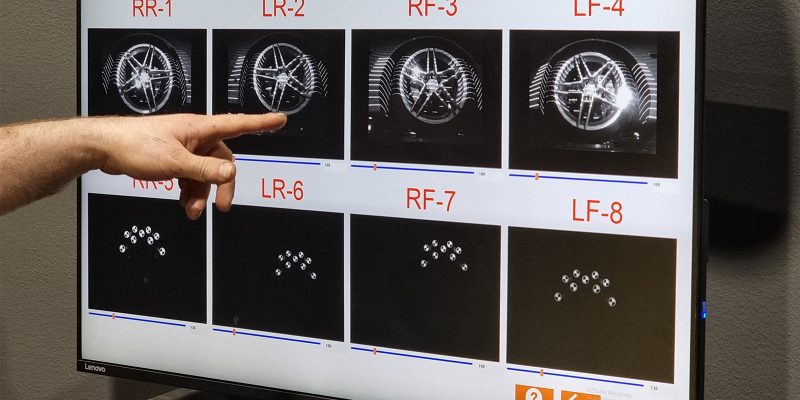 Hjulinställning på datorskärm